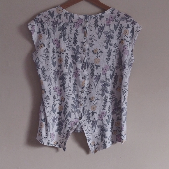 Rachel Ashwell 100% linen floral top - Picture 5 of 7